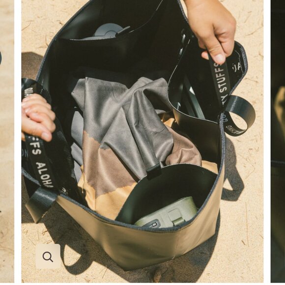 ALOHA XCHNG Dry Kine Tote – Kauai, Hawaii 🌺 (Black Waterproof Tote) BLACK - Picture 4 of 10